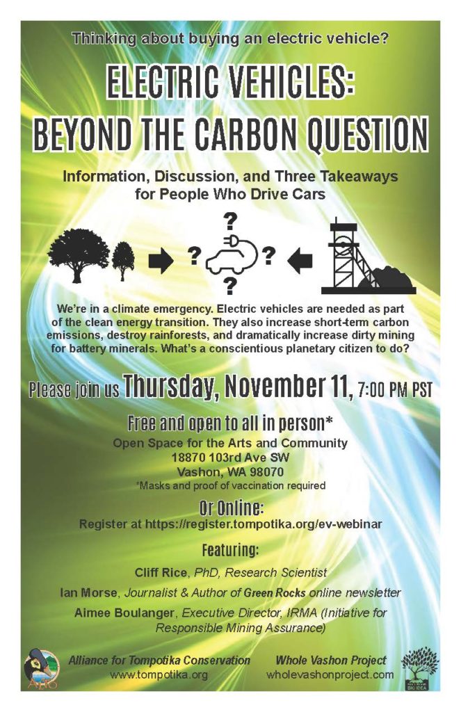 Electric Vehicles Beyond the Carbon Question Vashon Island Unitarian Universalists