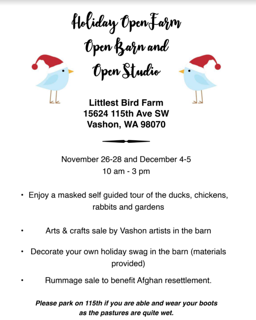 Open Barn Open Farm Open Studio Vashon Island Unitarian Universalists